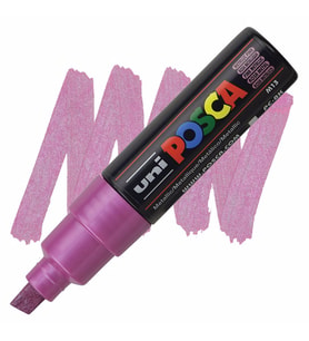 Uni Posca Marker PC-8K 8.0mm Metallic Pink