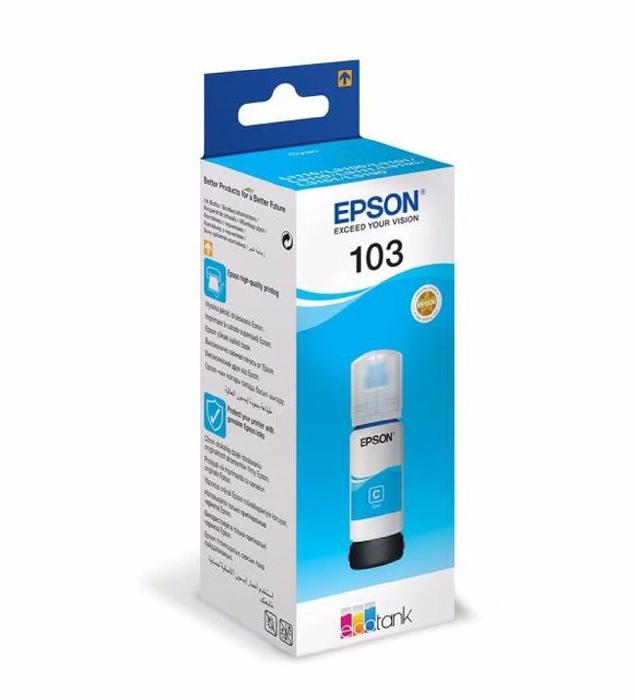 Epson 103 EcoTank L3266 Mavi Orjinal Mürekkep Kartuşu C13T00S24A 65Ml.