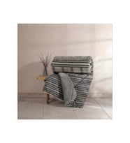 Cotton Box Velvet -Timbre Antrasit- Tek Kişilik Yorgan Çift Taraflı (155x215) (Beyaz)