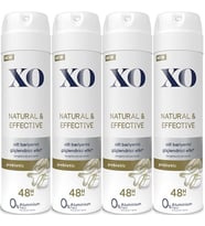 XO Deodorant 150ML Women-Kadın Natural & Effective (4 Lü Set)