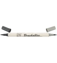 Zig Brushables 2 Renk Tonu Fırça Uçlu Marker Kalem 010 Pure Black 
