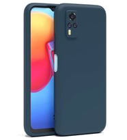 Newface Vivo Y53S Kılıf Nano içi Kadife Silikon - Lacivert