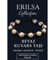 Sertifikalı Terahertz & Beyaz Kuvars Taşı Bileklik – Arınma, Huzur ve Zihinsel Temizlik (Çok Renkli)