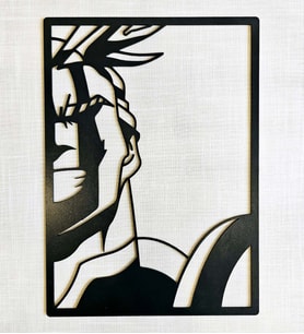 LeradLazerArt My Hero Academia All Might Duvar pano