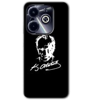 İnfinix Hot 40i Kılıf HD Desen Baskılı Kılıf - Atatürk Silüet İmza