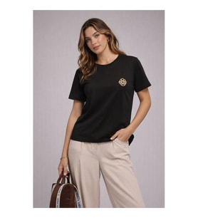 Fashion Friends Aksesuar Detaylı Siyah Kadın Bluz 26Y0226K1