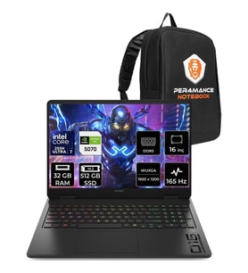 HP Omen 16 Core Ultra 7 255H RTX 5070 8GB 32GB RAM 512GB SSD 16" FHD+ 165Hz FreeDOS BQ1Y6EAPN317 Gaming Laptop + Per4 Çanta