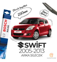 Bosch Rear Arka Silecek Suzuki Swift 2005-2013 ile uyumlu (Siyah)