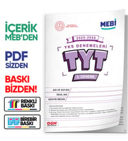2026 ÖSYM YKS-TYT MEB ONLİNE Türkiye Geneli 3. Deneme Büyük Boy Renkli BASKI ÜCRETİ