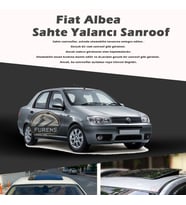 Fiat Albea Parlak Siyah Yalancı Çakma Sahte Sunroof