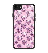 iPhone 8 Diamond Tasarımlı Glossy Telefon Kılıfı