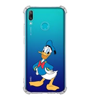 Huawei Y9 2019  Köşe Korumalı Antişok Kapak Donald Duck Tasarımlı Şeffaf  Kılıf