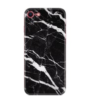 Apple iPhone 5 6 7 8 Plus Se XR Kılıf Desemli Silikon Siyah Şerit Mermer 1318