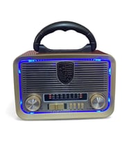 Eren Güneş Panelli 19 cm 3 Bant Nostajik Usb Bluetooth Radyo  3016
