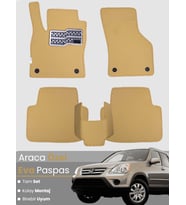 HONDA CRV 2 (2002-2006) Uyumlu EVA Paspas Tam Set–Araca Özel,Kolay Montaj,Su Geçirmez