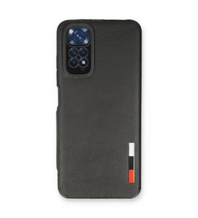 Xiaomi Redmi Note 11 Kılıf Loop Deri Silikon - Siyah
