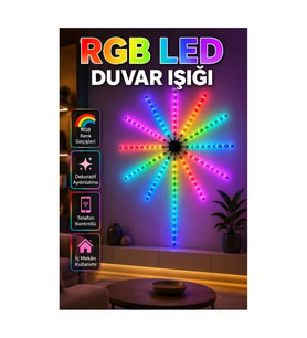 Telefon Kontrollü RGB LED Duvar Işığı – Dekoratif Aydınlatma
