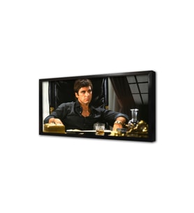 Al Pacino Çerçeveli Cam Tablo
