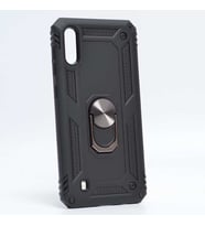 Galaxy M10 Kılıf Yüzüklü Zırh Tank Vega (Siyah)