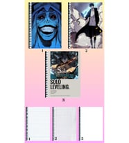 Solo leveling 3 adet defter A4 büyük boy çizgili_kareli_çizgisiz