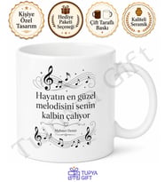 Müzik Tutkunu Baba Yazılı Kupa Bardak Babalar Günü Özel Hediye
