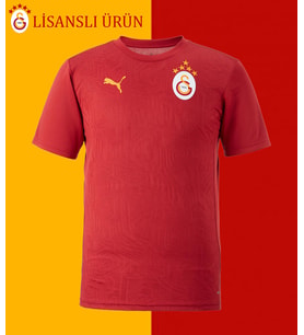 Galatasaray Lisanslı Kırmızı  A Takım 5 Yıldız Antrenman T-Shirt