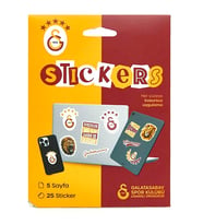 Galatasaray 5 Yıldız Sticker Paketi 5 Sayfa Orijinal Lisanslı