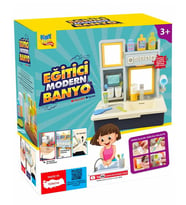 Kayyum Oyuncak Eğitici Modern Banyo Seti Müzikli Işıklı Mavi 7041
