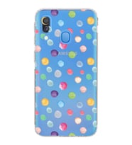 PrintiFy Samsung Galaxy A40 ile Uyumlu Water Color 6  Kamera Korumalı Şeffaf  Kılıf