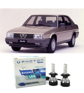 Alfa Romeo 90 Uzun + Kısa Far Ampulü H4 Access Yeni Seri Beyaz 1984-1987