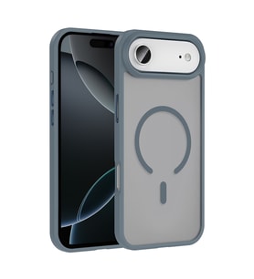 Apple iPhone 17 Air Uyumlu Kılıf M-safe Şarj Özellikli Mat Arka Yüzey Zore Sio Kapak (Gri)