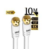 MN6 M119X 10 Metre Anten Kablosu/Hazır Altın uç F Konnektör-4K/Çanak Anten Kablosu-rg6 u6 anten kablosu