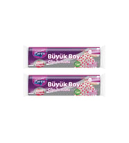 Premium 10'lu Büzgülü Çöp Torbası Çilek Kokulu Büyük Boy 65 x 70 cm İkili Paket