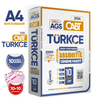 2026 MEB-AGS ÖABT Anamorfik TÜRKÇE Öğretmenliği Özgün 10lu Deneme Dijital Çözümlü Türkiye Geneli