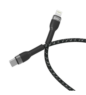 Apple Lightning 'den Type-C 'ye Yüksek Hızlı Şarj ve Data Veri Aktarım Çevirici Kablo (30Cm-480Mbps) (Siyah)