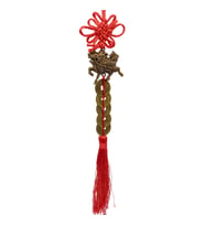 Çin Feng Shui Şans ve Bereket Beşli Para Dragon 35 cm (Karışık)
