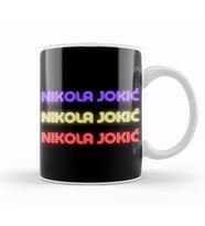Nikola Jokic   Basketball gifts Vintage Retro Rainbow Quotes For BOYS AND Dad Kupa Bardak Porselen
