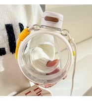 Yuvarlak Suluk 750 ml, Askılı ve Pipetli, Beyaz, 20x16 (Beyaz)