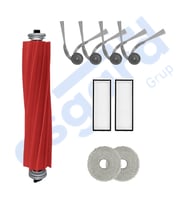 ROBOROCK Q REVO L UYUMLU 1 Ana Fırça 4 Yan Fırça 2 Filtre 2 Mop