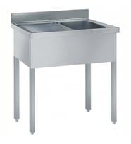 Electrolux Professional Tek Evyeli Tezgah (400x500 Mm), Damlalık Solda - 1000 Mm SL10SN