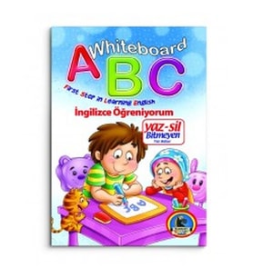 Whiteboard ABC First Step in Learning English / Yaz-Sil Bitmeyen Yazı Defteri