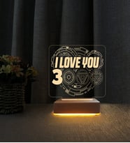 Iron Man I Love You 3000 Kişiye Özel İsimli Led Masa Lambası Doğum Günü Hediyesi Lamba