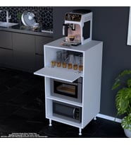 Modilayn SİLVA 59,6 x 119,2 x 56 cm Tek Kapaklı Ankastre Fırın ve Mutfak Dolabı (A.Beyaz)