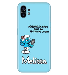 Nothing Phone 1 / 2 Kılıf İsim Yazılı Kişiye Özel Silikon Kapak Model-38 (Çok Renkli)