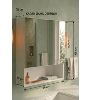 Arvin Çok Amaçlı Aynalı DOLAP (Beyaz)