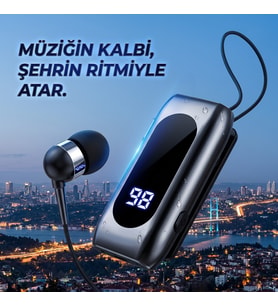 Premium Kablosuz Kulaklık - Akıllı LED Güç Göstergesi - HD Mikrofon - 20 Saat Pil