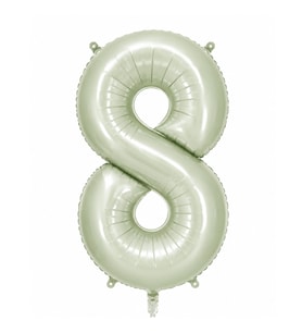 8 Rakam Folyo Balon Yeşil Rengi (76 cm)