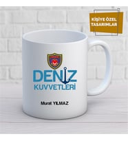 Kişiye Özel İsim Yazılabilir Deniz Kuvvetleri Kupa Bardak