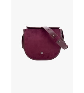 SOSELA 67-7199 Kadın Süet Bordo Çarpraz Askılı Çanta