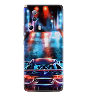 Xiaomi Mi 13 Lite Kılıf Silikon Desen Özel Seri Neon Cars 1724